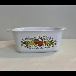 Vintage Corning Ware Spice of Life Design-Le Persil La Sauge Bakeware Dish
